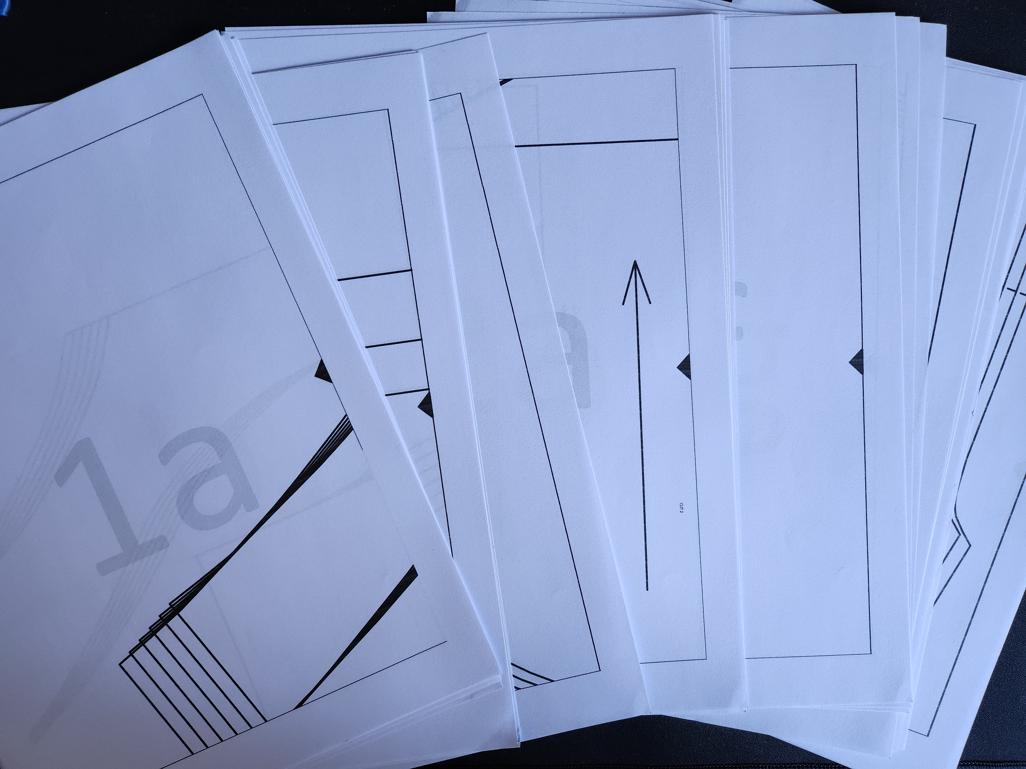 Molde do vestido impresso