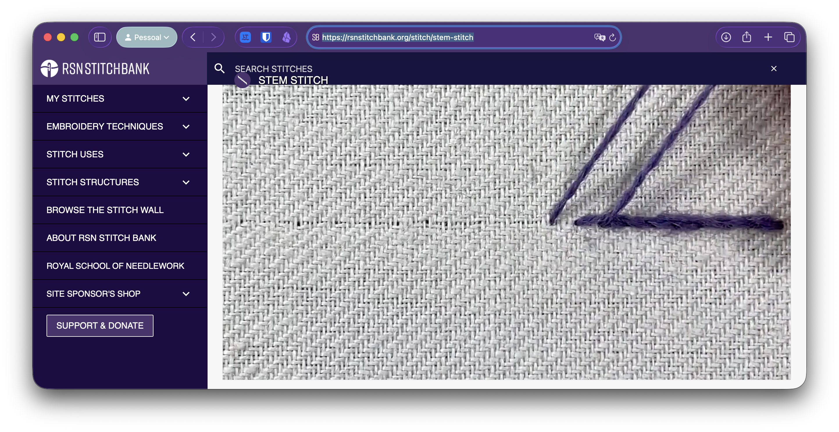 Descrição do ponto