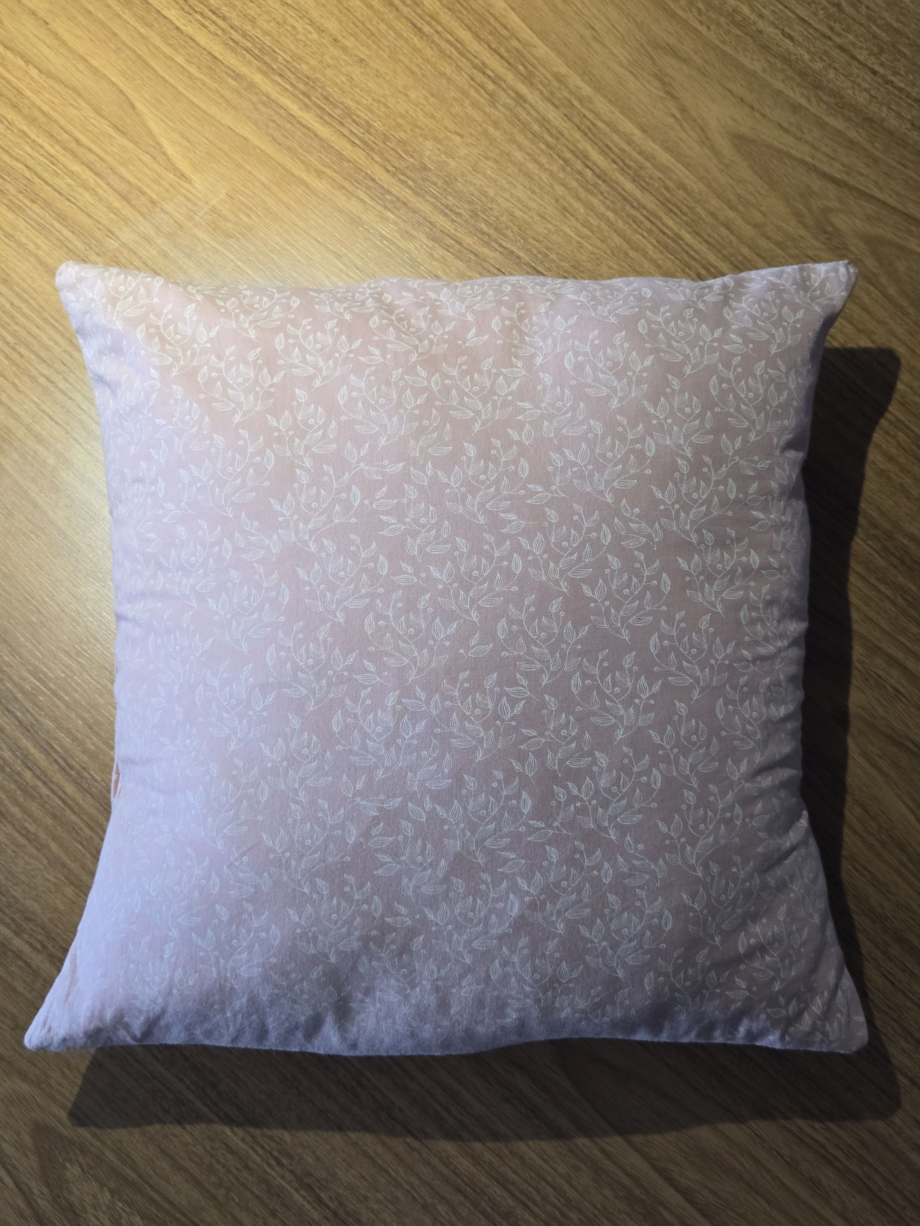 Parte da frente da almofada