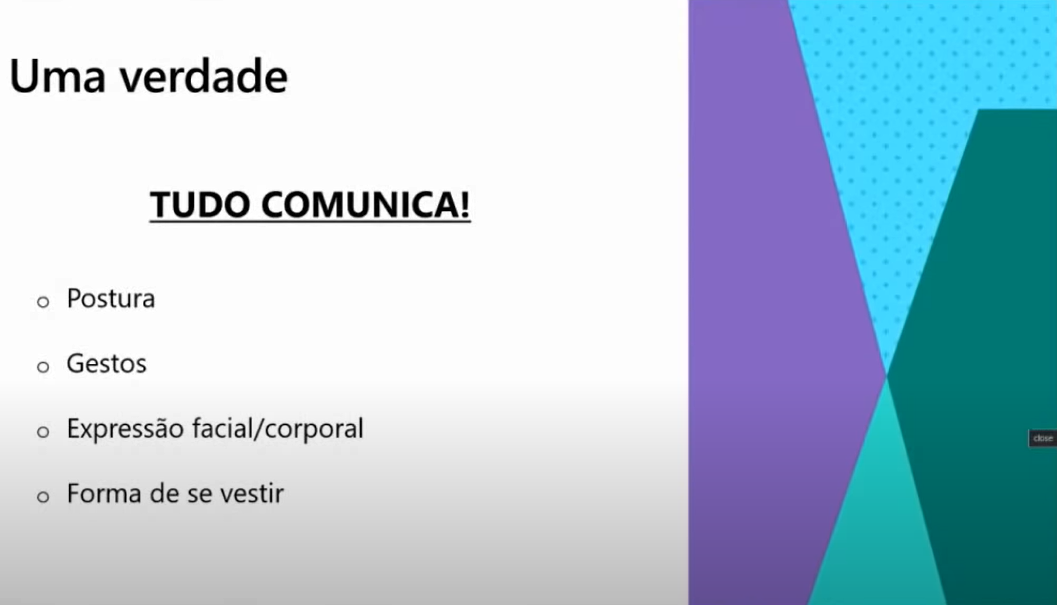 "Slide mostrando que tudo comunica"