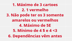 Regras do sequenciador no Conceptboard