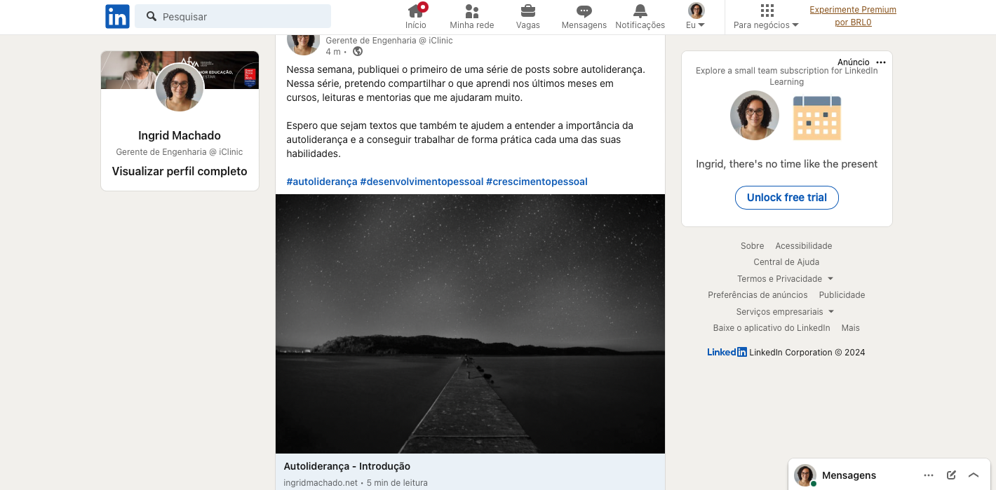 Primeiro formato de publicação, com pouco alcance