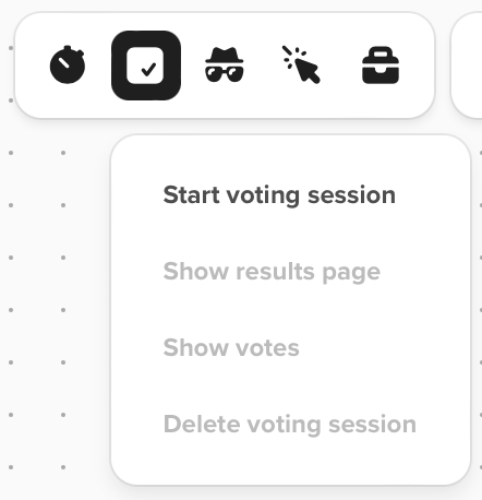 Print do widget de votação do Mural