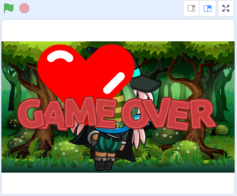 Stage com todos os sprites