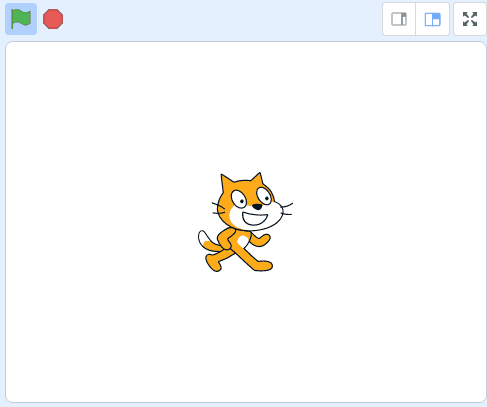 Gif com a animação do sprite, exibindo o gato andando